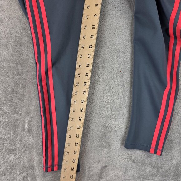 Adidas Pants Womens 3X Gray AEROREADY Leggings Three Stripes Athletic Training - Picture 4 of 12